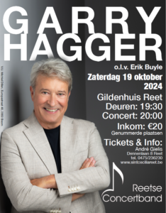 Najaarsconcert met Garry Hagger op 16 oktober 2024 in zaal Gildenhuis Reet